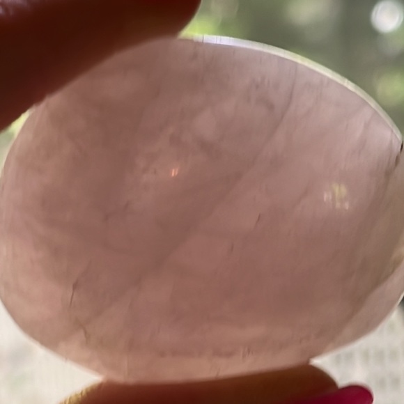 Natural Rose Quartz Palm Stone - Picture 11 of 15